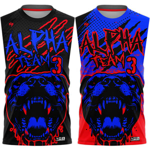 Alpha Team Compression 7v7 Custom Flag Football Jerseys (Home + Away)