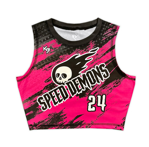 Womens Crop Compression Jersey