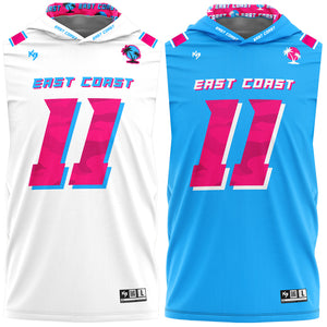 East Coast Hooded Compression 7v7 Custom Flag Football Jerseys ( Home + Away)