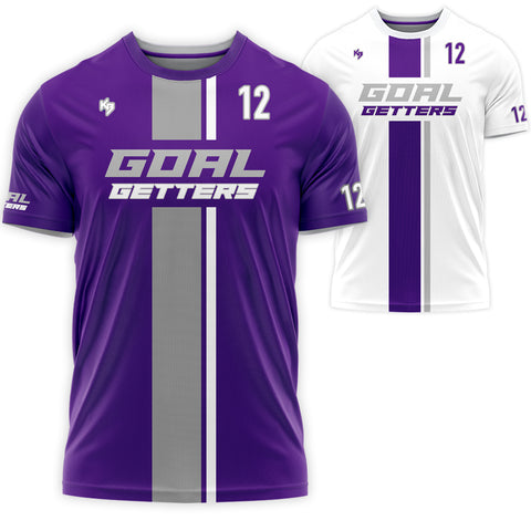 Goal Getters Drifit 7v7 Custom Flag Football Jerseys (Home + Away) Short Sleeve