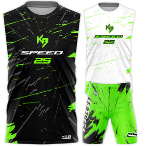 Speed Compression 7v7 Custom Flag Football Uniforms (2 Jerseys + 1 Short)