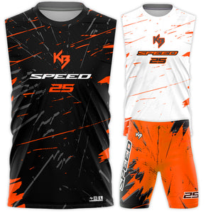 Speed Compression 7v7 Custom Flag Football Uniforms (2 Jerseys + 1 Short)