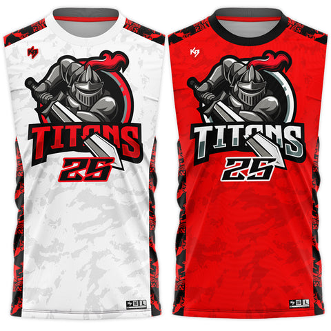 Titans Drifit 7v7 Custom Flag Football Jerseys