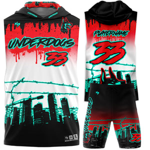 Underdogs Hooded Compression 7v7 Custom Flag Football Uniforms