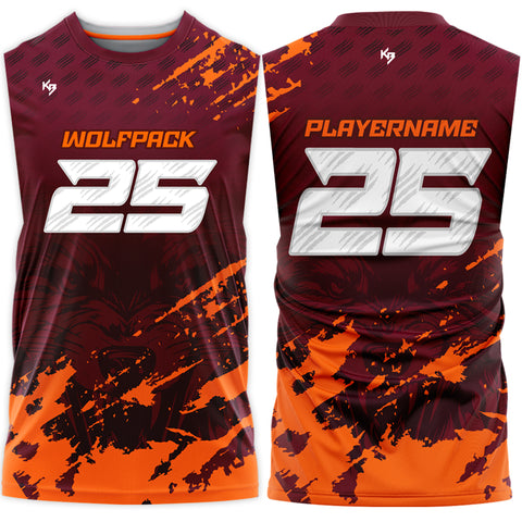 Wolfpack Compression 7v7 Custom Flag Football Jerseys