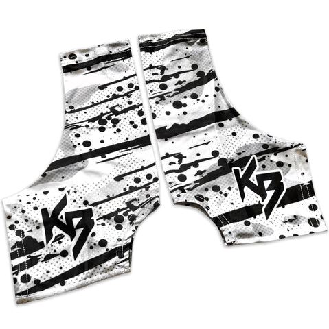 Drip Spats (cleat cover) black and neon green